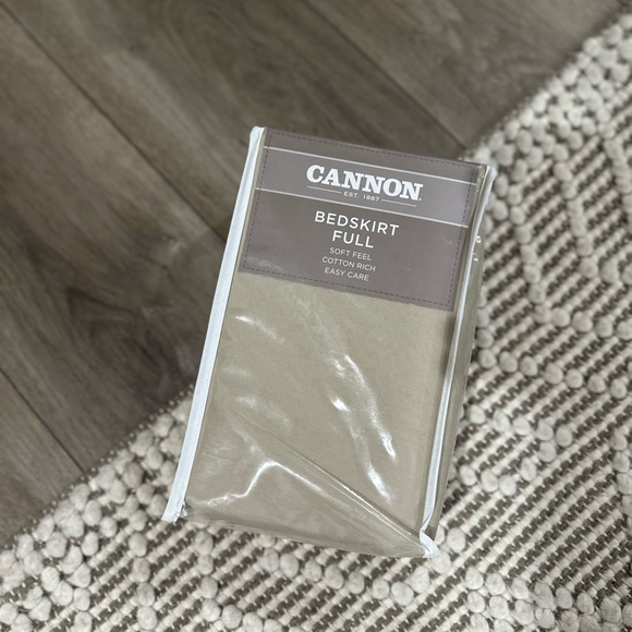 Full Size Bed Skirt | Tan Colored | NEW in Package - Picture 1 of 1